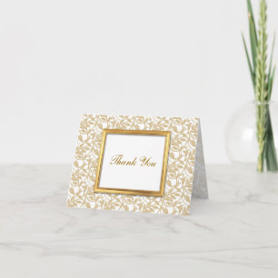 Gold Frame Custom Thank You Card