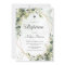 Gold frame greenery foliage leaves boho baptism