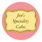 Gold Frame Label Design