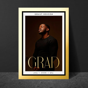 Gold FrameD Grad University Photo Graduation