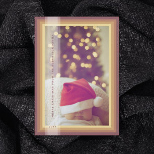 Gold Framed Holiday Card