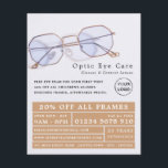 Gold Frames, Optician, Technical Practitioner Flyer<br><div class="desc">Gold Frames,  Optician,  Technical Practitioner Advertising Flyers By The Business Card Store.</div>
