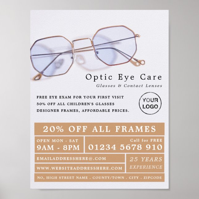 Gold Frames, Optician, Technical Practitioner Poster (Front)