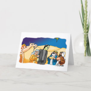 Gold, frankenstein, and Myrrh Holiday Card