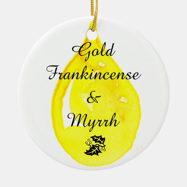 Gold, Frankincense and Myrrh. Ornament (Front)