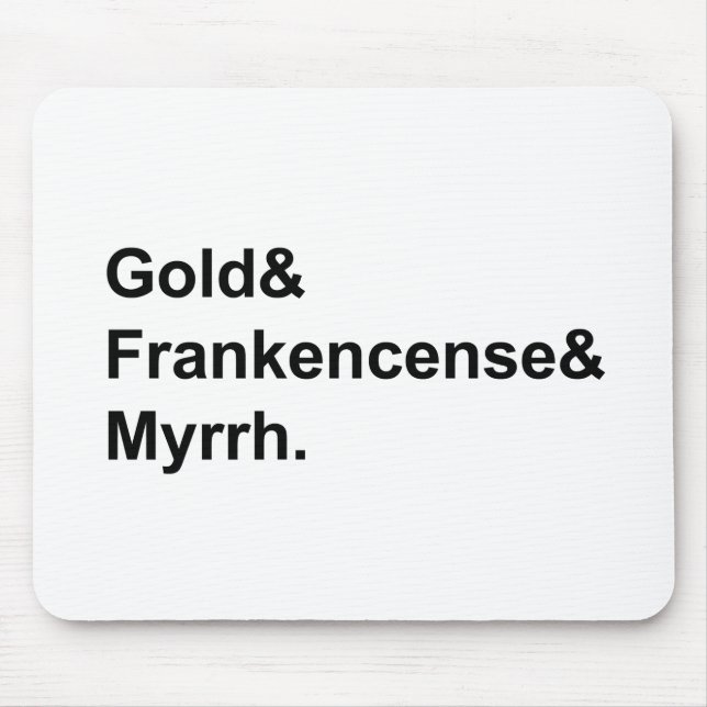 Gold Frankincense & Myrrh | Gifts of the Magi Mouse Pad (Front)