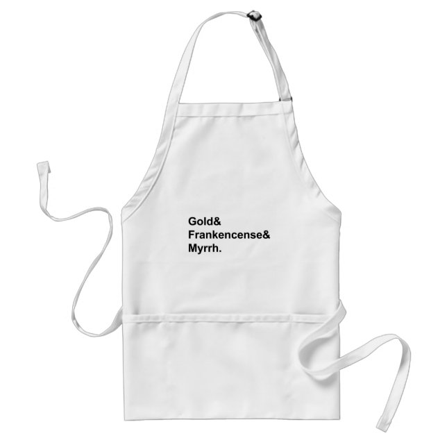 Gold Frankincense & Myrrh | Gifts of the Magi Standard Apron (Front)