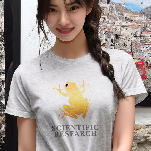 Gold Frog Vintage Graphic-Scientific Research T-Shirt