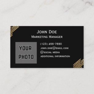 gold Front And Back Business Cards