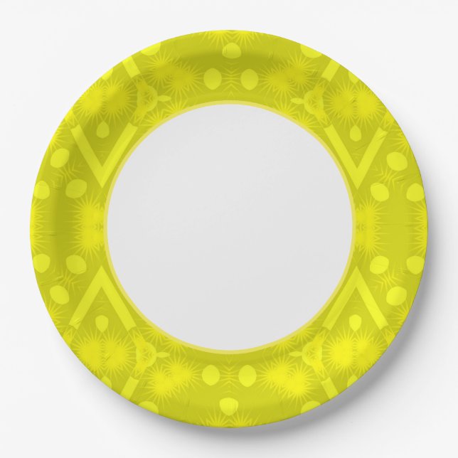Gold Fun Paper Plate (Front)