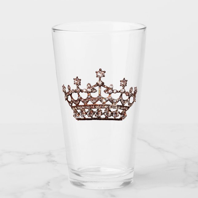 “Gold Gem Tiara” Glass (Front)