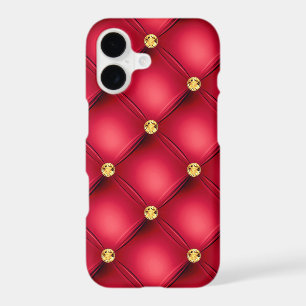 Gold Gemstone Tuft Red iPhone Case