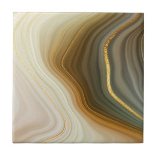Gold Geode Style (Marble) Ceramic Tile