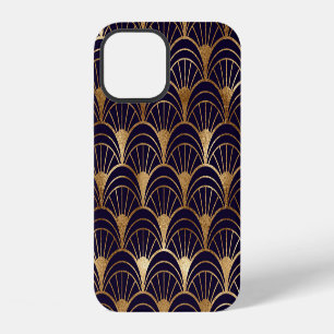 Gold Geometric Shapes Art Deco iPhone 12 Case