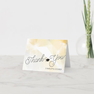 Gold Geometric Thank You Personalised