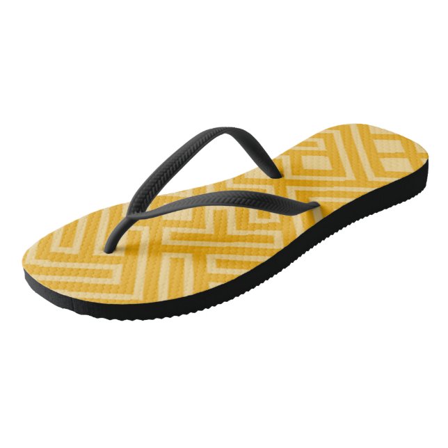 Gold Geometric  Thongs (Angled)