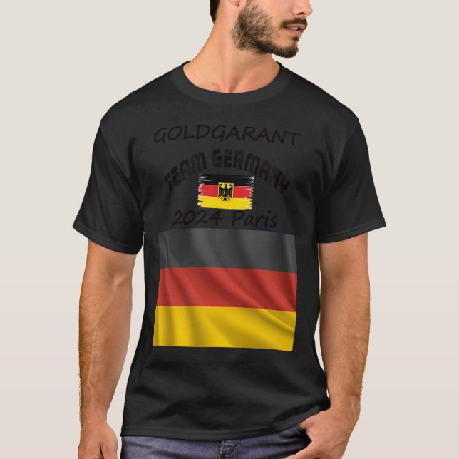 Gold Germany 2024 In Paris For Games Of Olymp T-Shirt (Front)