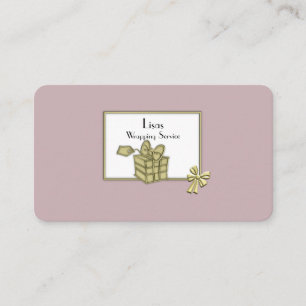 Gold Gift Box Business Card
