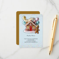 Gold Gingerbread House Baby Shower