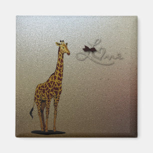 Gold Giraffe Magnet