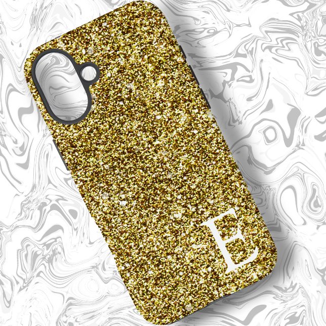 Gold Girly Printed Glitter Stylish and Cute  Case-Mate iPhone Case (Creator Uploaded)