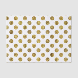 Gold Glam and White Dots Tissue Paper