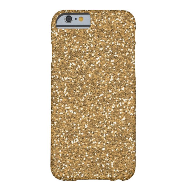 Gold Glam Faux Glitter Case-Mate iPhone Case (Back)