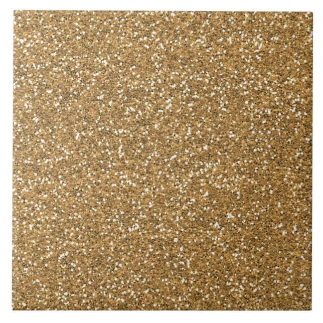 Gold Glam Faux Glitter Tile (Front)