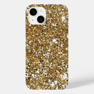 Gold Glam Glitter   Metallic Sparkles Case-Mate iPhone 14 Case