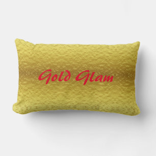 gold glam lumbar cushion