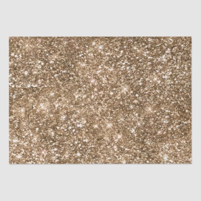 Gold Glam Sparkling Glitter      Tissue Paper (Front)