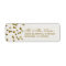 Gold Glamour Glitter Confetti Labels