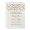 Gold Glamour Glitter Confetti Wedding Invitation