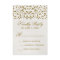 Gold Glamour Glitter Confetti Wedding RSVP Card