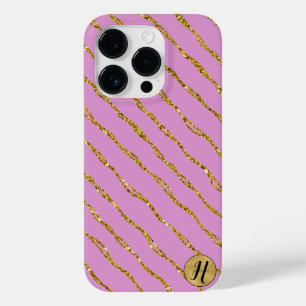 Gold Glitter and Pink Phone Case