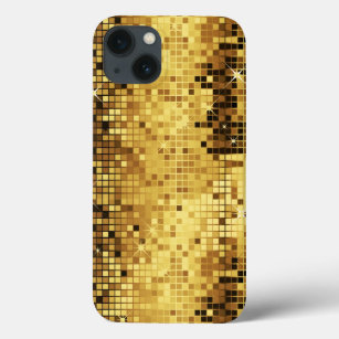 Gold Glitter And Sparkles Pattern iPhone 13 Case