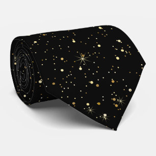 Gold glitter and sparkles tie