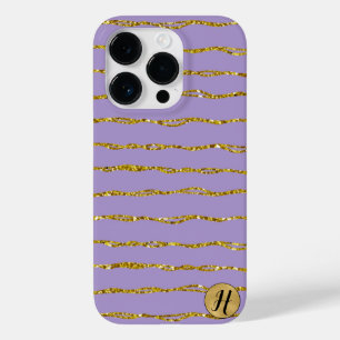 Gold Glitter and Violet Phone Case