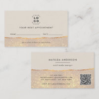 Gold Glitter Appointment Reminder & Business