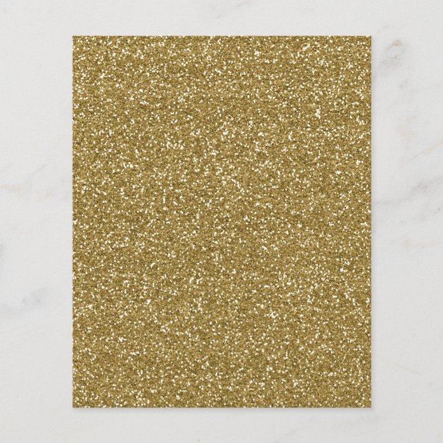Gold Glitter Background Template Flyer (Front)
