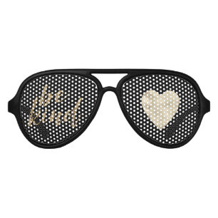 Gold Glitter Be Kind Heart Inspirational Quote Aviator Sunglasses