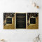 Gold Glitter Black Marble Photo Wedding