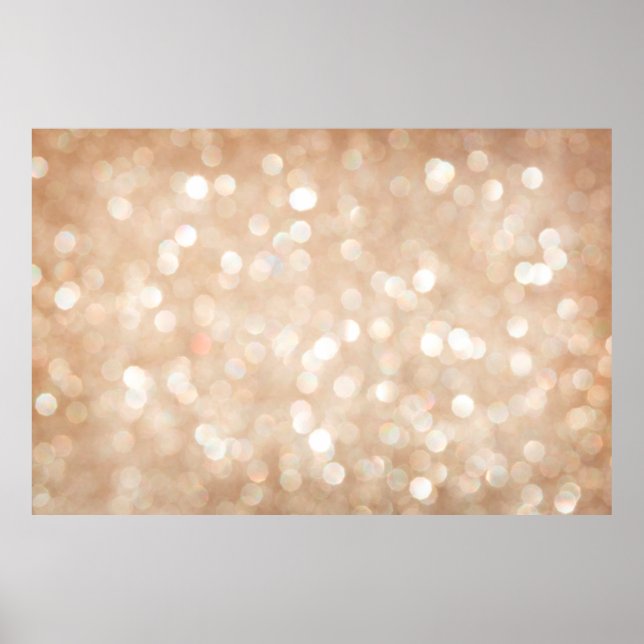Gold glitter blurred background, christmas poster (Front)
