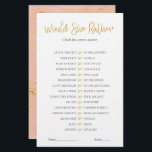 Gold Glitter Bridal Shower game Would She Rather<br><div class="desc">This girly golden glitter bridal shower game would she rather will be loved by most of the brides-to-be. The romantic design features golden lettering and rose gold marble background on the back of the flyer. You can personalise the back of the card with the name of the future bride and...</div>