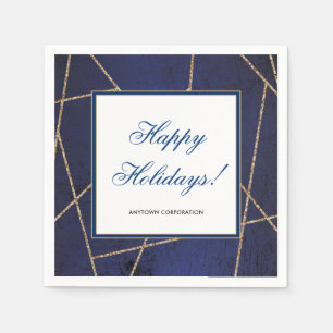 Gold Glitter Business Elegant Christmas Party Napkin