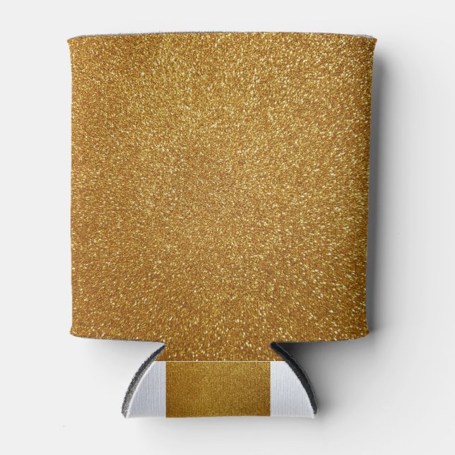 Gold glitter can cooler (Front)