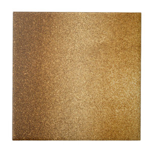 Gold Glitter  Ceramic Tile