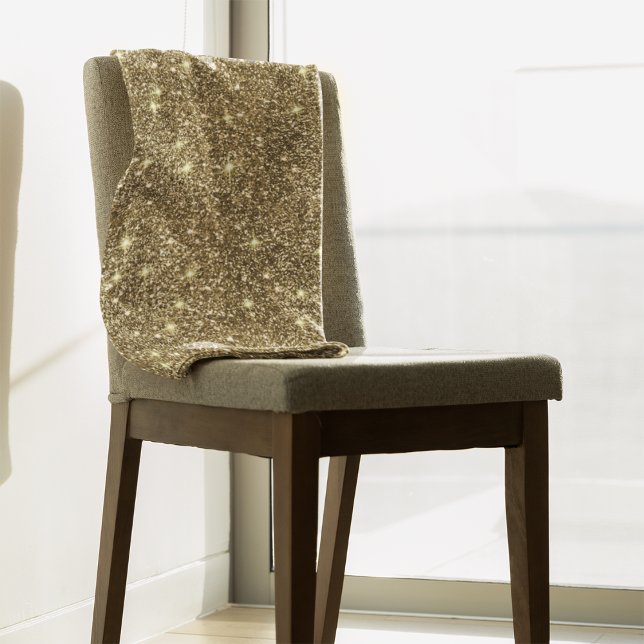 Gold Glitter Chic Glam Hand Towel (Creator Uploaded)