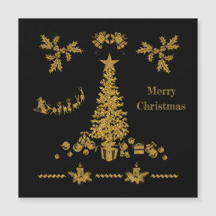 Gold Glitter Christmas, Merry Christmas