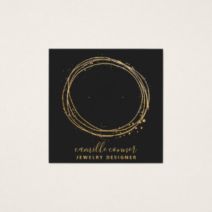 Gold Glitter Circle Jewellery Designer Stud Earrin